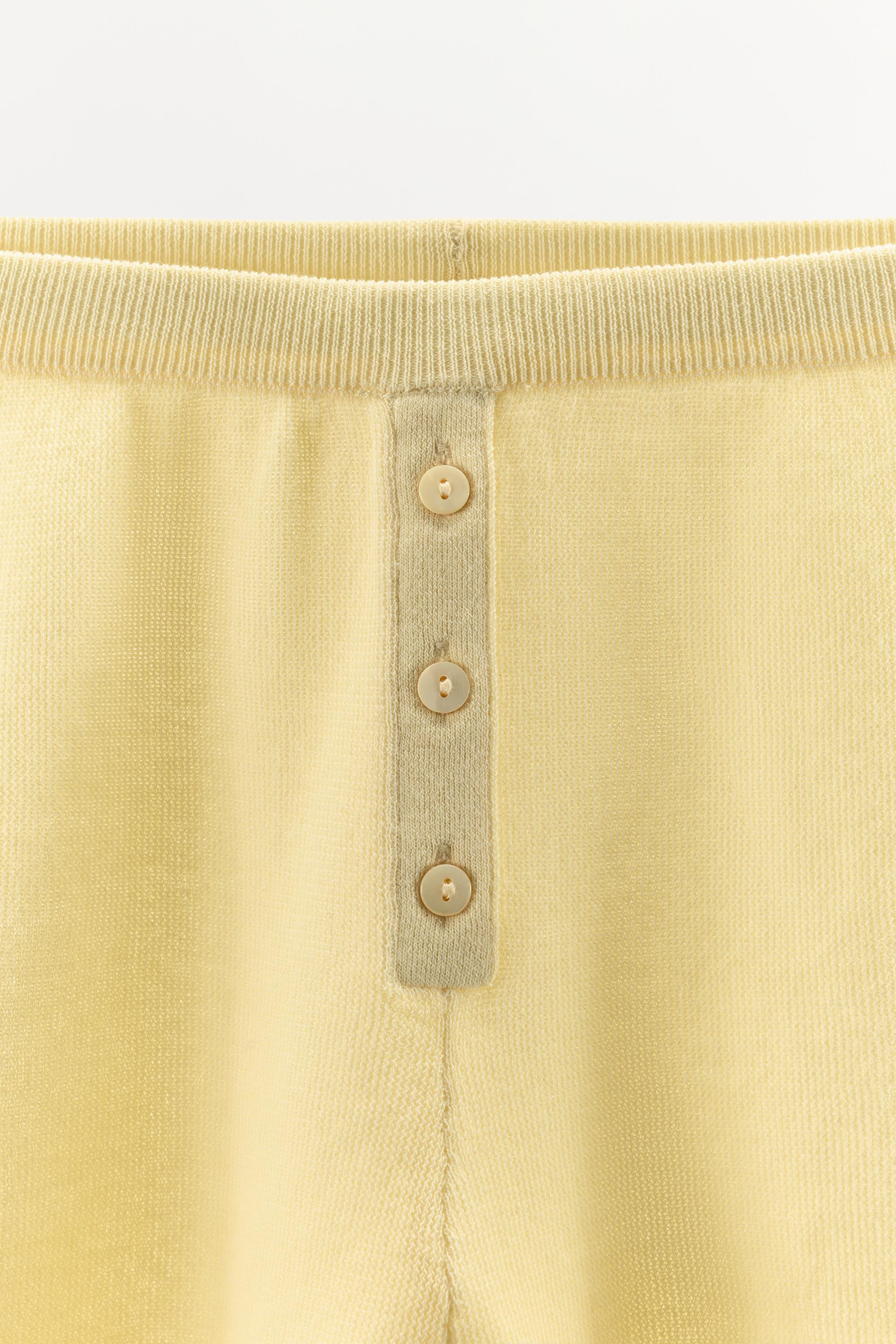 COTTON BLEND SHORTS WITH BUTTONS